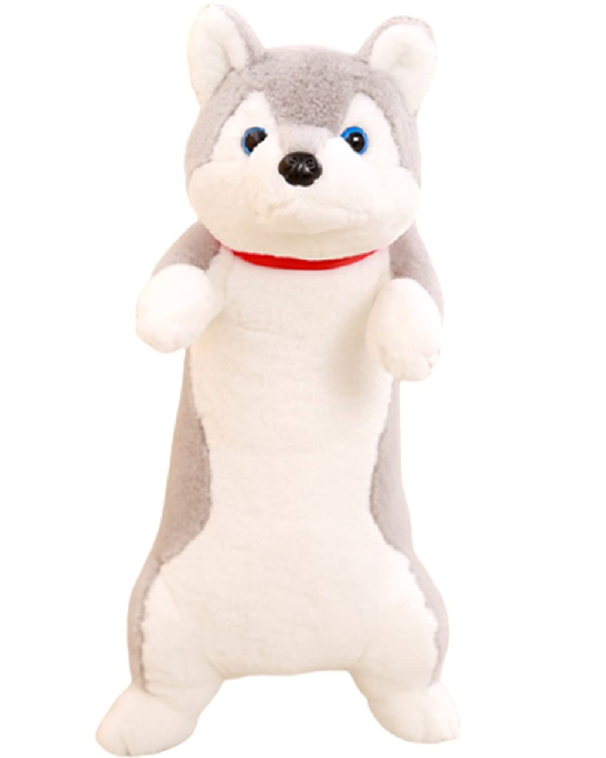 [Stylish Soda] 抱き枕 ぬいぐるみ 犬 本体 だきまくら いぬ シベリアンハスキー わたしのレオくん (ハスキー犬 80cm)