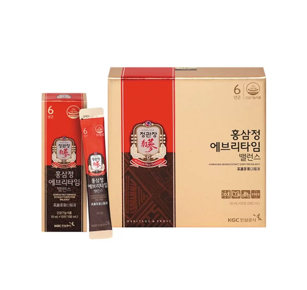 紅参精エブリタイムバランス 30包　新品