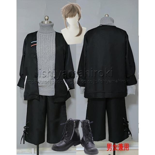 にじさんじ VTuber 風 かなえ 叶 Kanae 制服コスプレ衣装 cosplayコスチューム ウィッグ 靴 追加可 変装 舞台仮装 祭り男女兼用