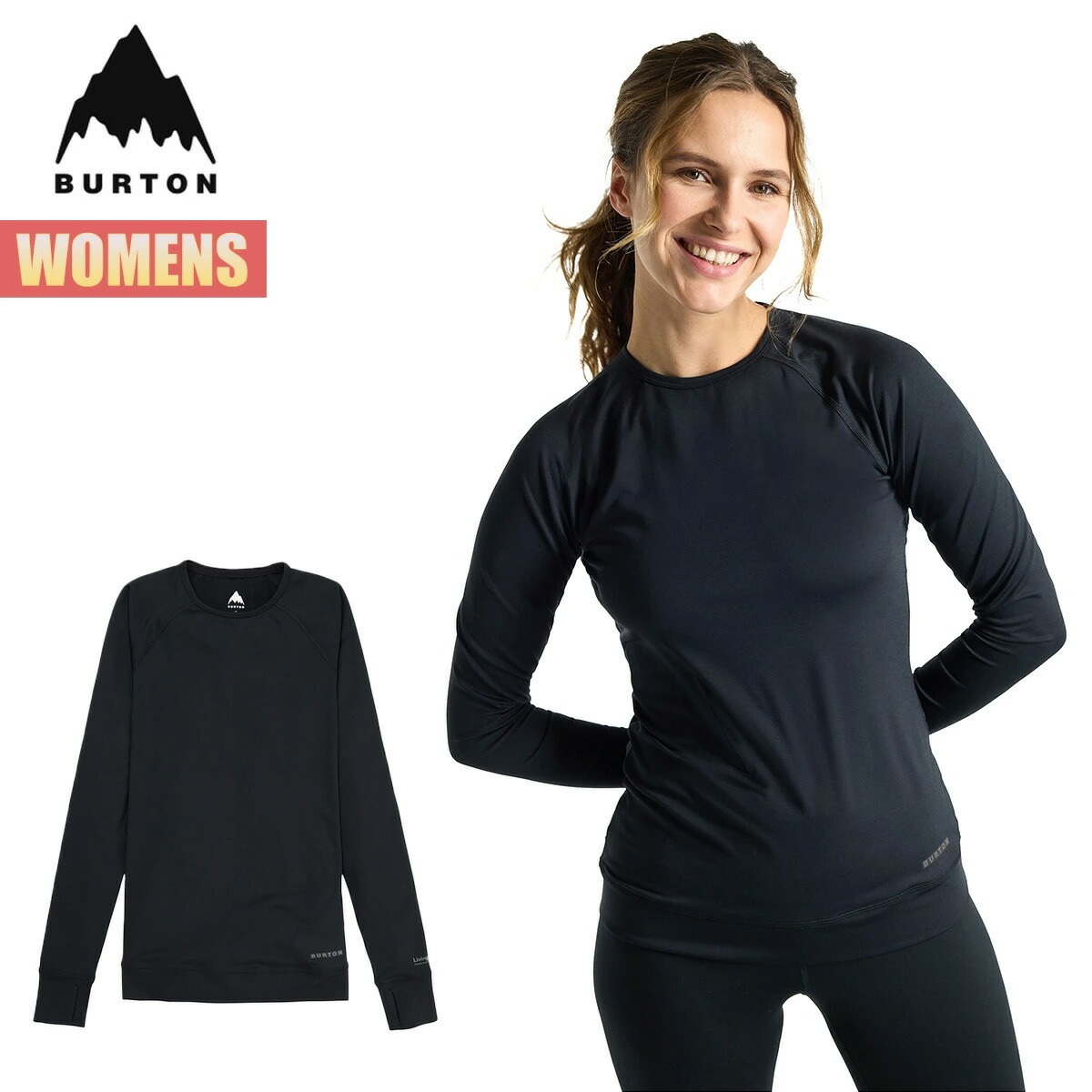 ベースレイヤー レディース トップス 25-26 ウィメンズ ライトウェイトエックス クルーネック W26JP-221771 Womens Lightweight X Base Layer