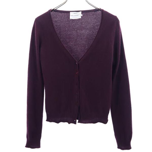 マックスアンドコー カシミヤ100% 長袖 ニット カーディガン S ボルドー MAX&CO Vネック レディース