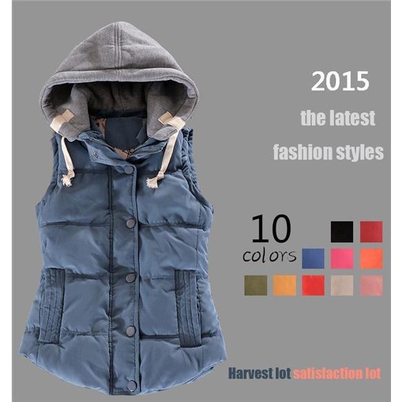 レディース　中綿入りベスト フィード付き　アウター　春物新作 大きいサイズ 厚手 カーディガン 厚手