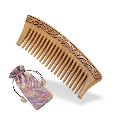 0422163 桃の木素材櫛57.6＊144.4ミリ