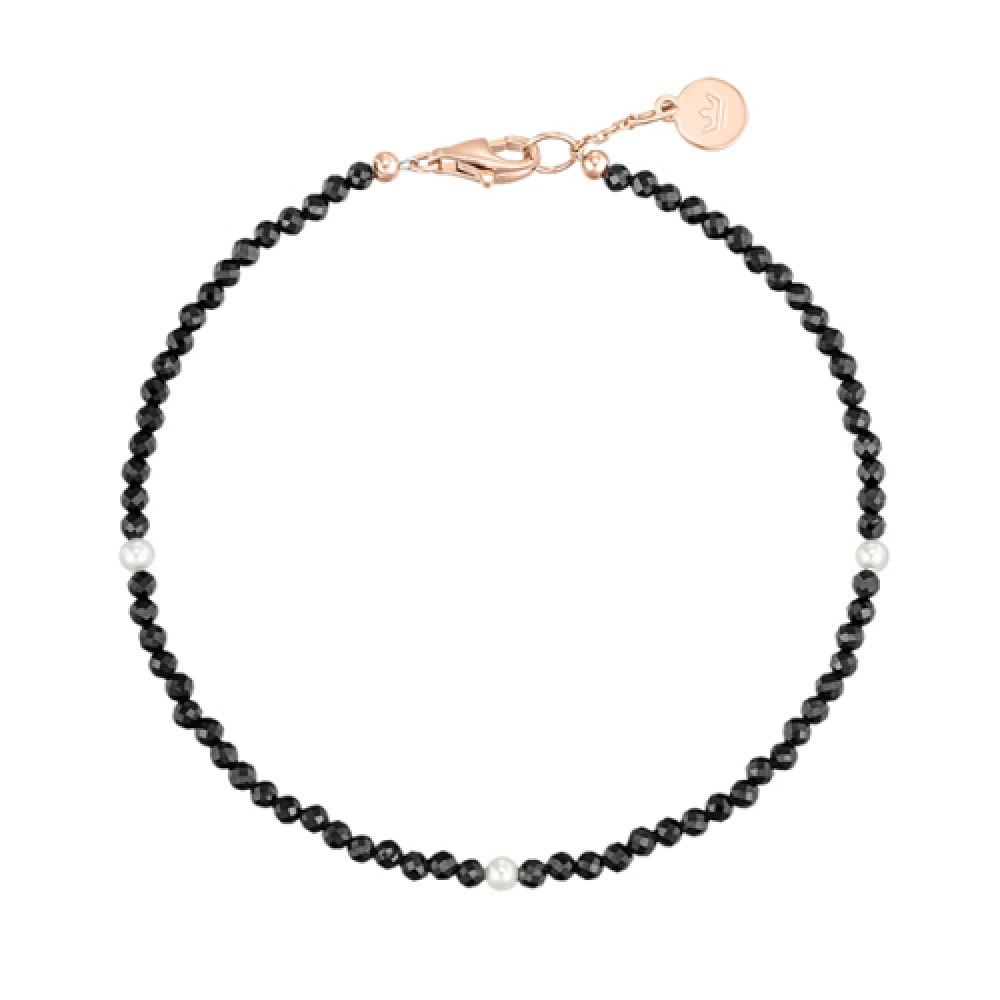 ジェスティーナ J. フェネラブラックスピネルビーズブレスレット 2mm (JJJTBN4BS039SR7S0)