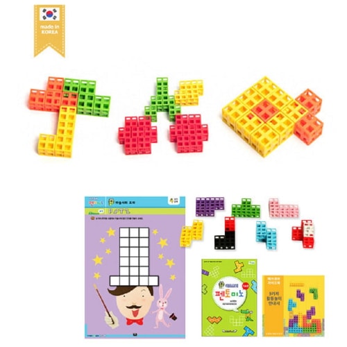 ブレインフォレストマスキューブナンバーブロック100+ガイドブック+ペントミノ基礎幼稚園児童家学院教習教区団体創造力