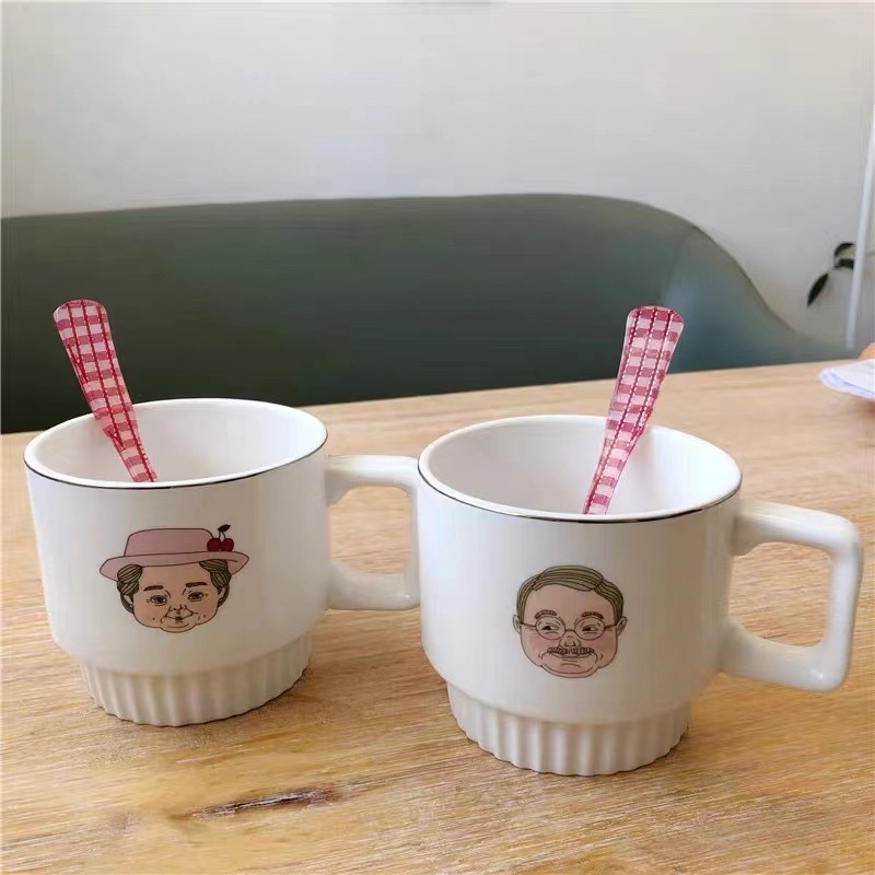 マグカップ ペアマグカップ おしゃれミルクカップ ティーカップ カップ 耐熱 耐冷 家庭用 個性 Trademarkem Com