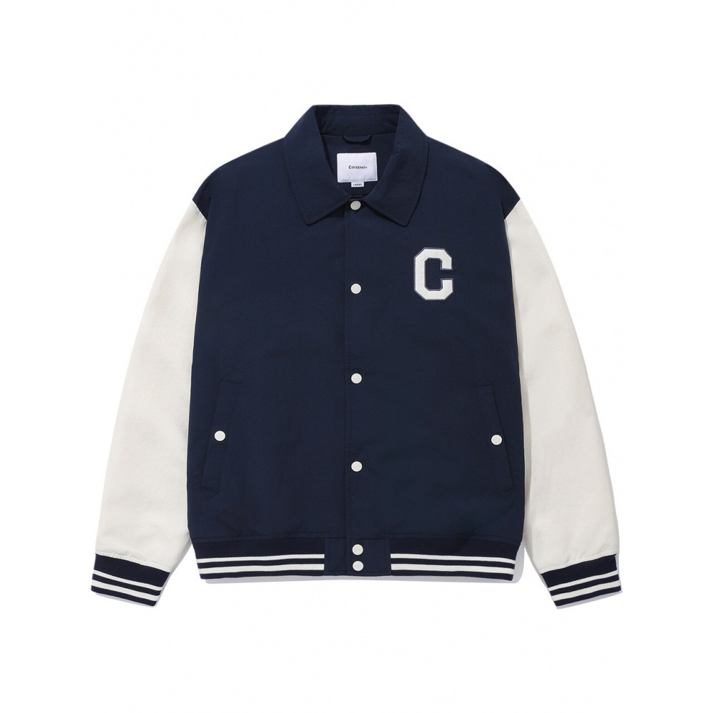 COVERNAT C ロゴカラバシティジャケットネイビー