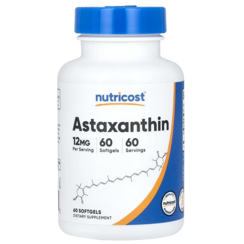 Nutricost アスタキサンチン 12mg ソフトジェル60粒