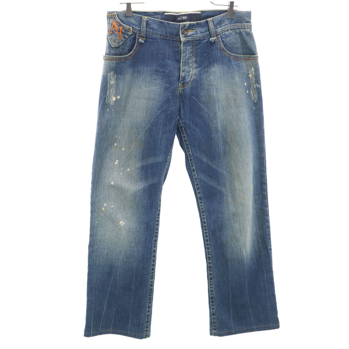 ARMANI JEANS アルマーニジーンズ INDIGO 009 コンフォートフィット デニムパンツ w31 ウォッシュブルー ジーンズ メンズ 古着