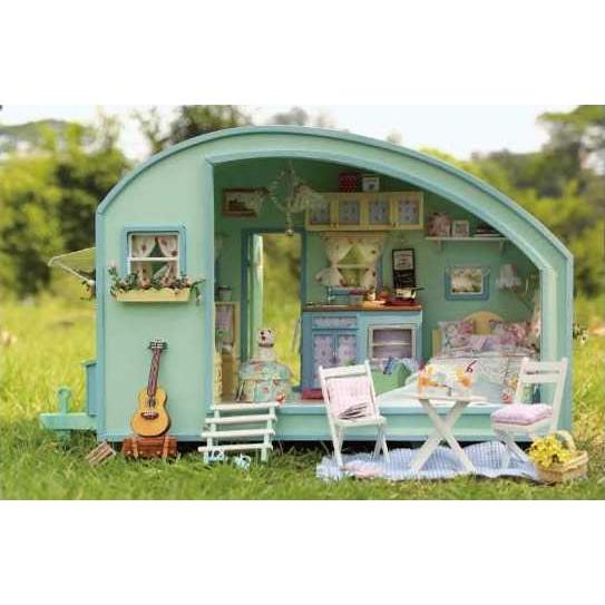 ドールハウス キット キャンピングカー ドールハウスキット 手作り 木製 ハンドメイド 手作りキット 手作り ホビー 趣味 971229