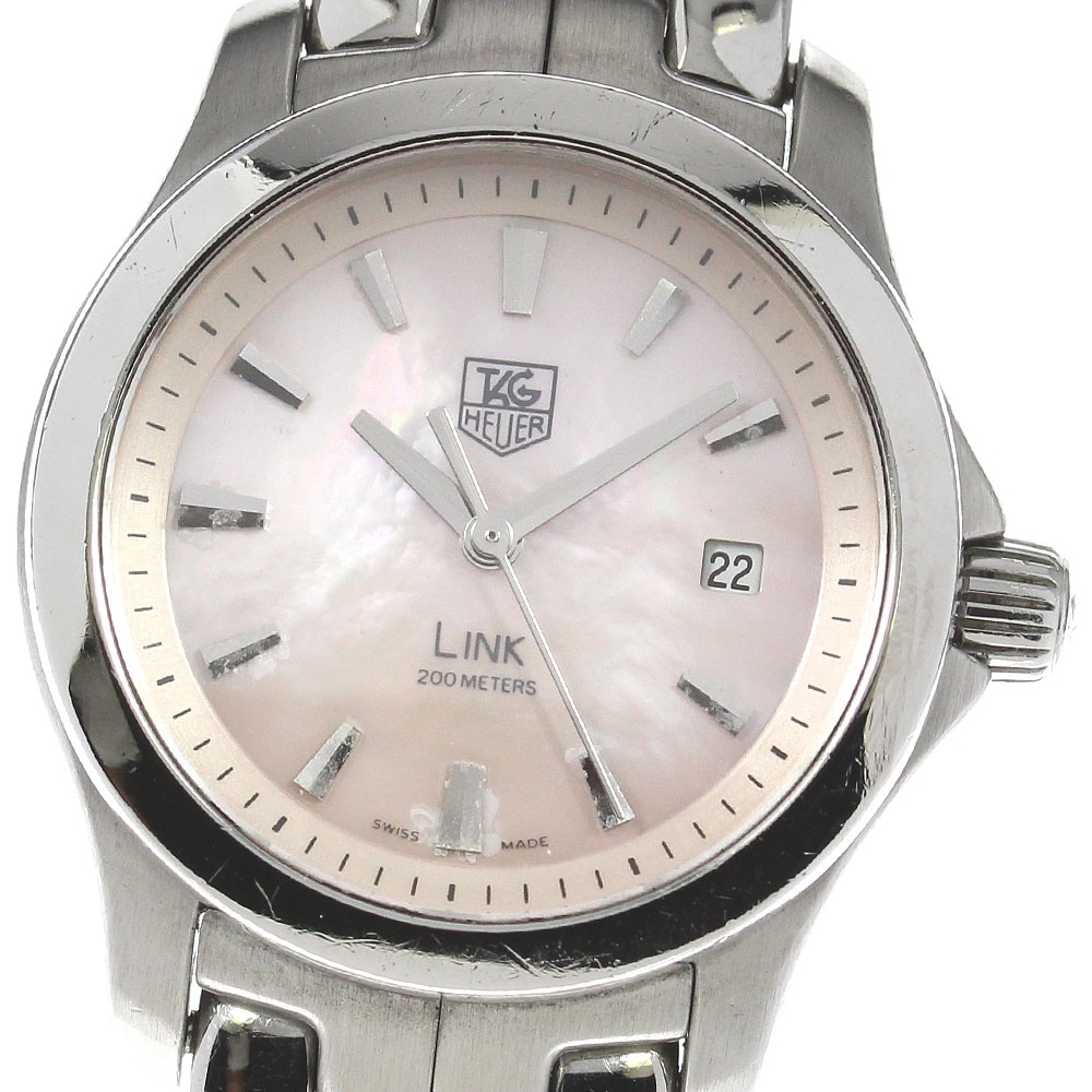 タグホイヤー TAG HEUER WJF1312 リンク デイト クォーツ レディース 箱付き_814842【中古】