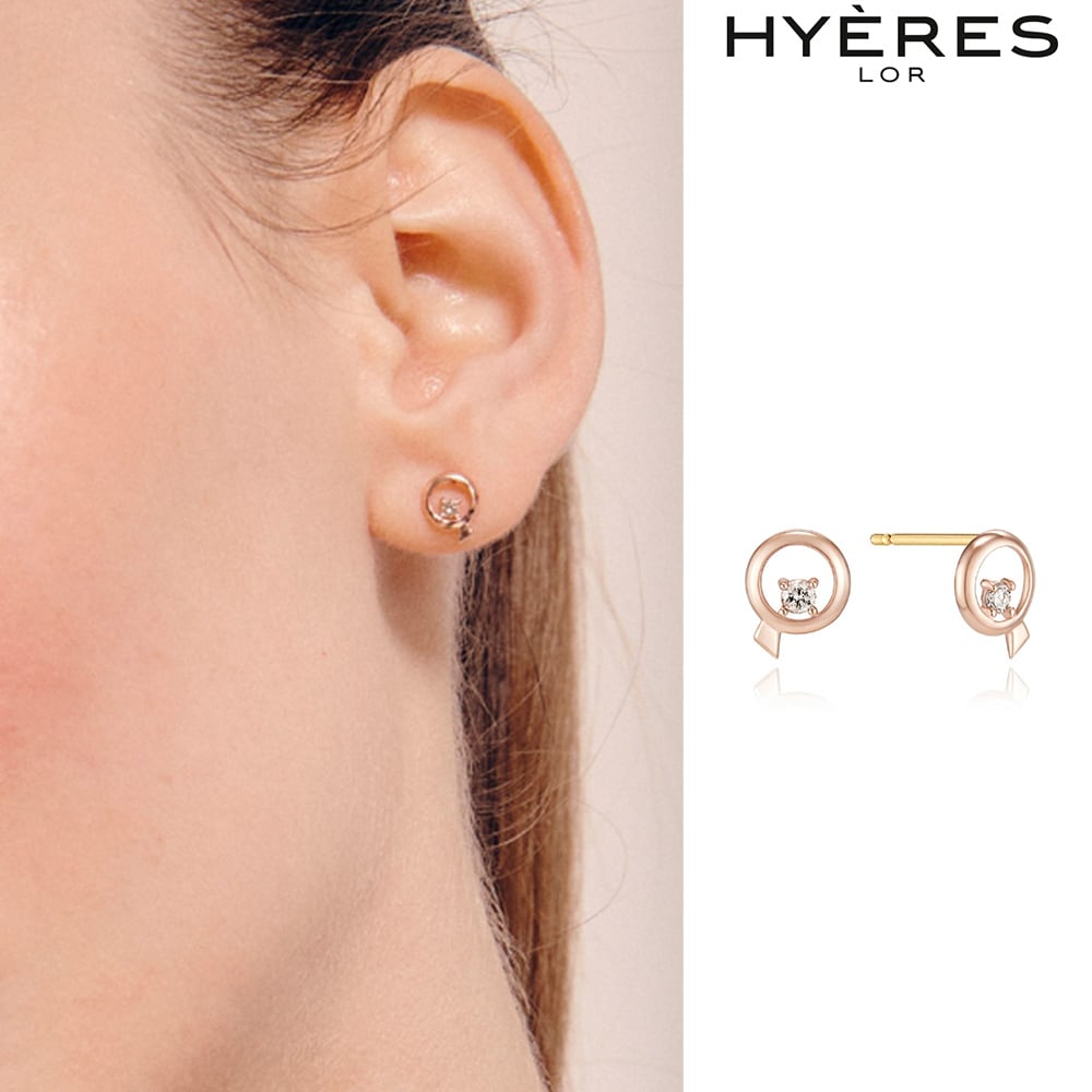 [HYERES LOR] Penidor 14K dia earrings