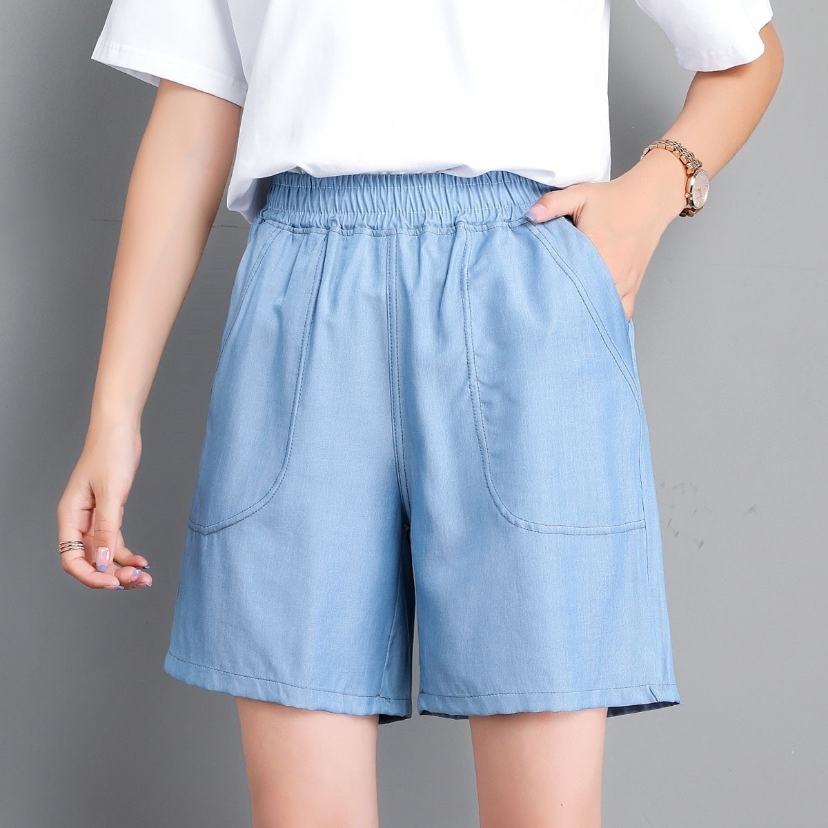 【超お得1つ買うと10個もらえる】メガ割ハーフパンツ スポーツ 韓国デニムパンツ夏ルーズハイウエストカジュアル女性ショートパンツ