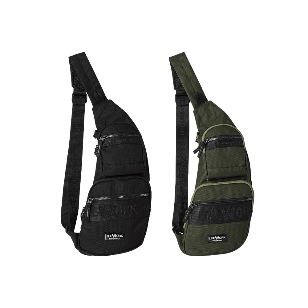 ツーポケット アンバランス スリングバッグ