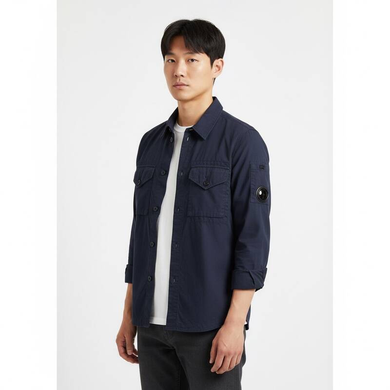 [ラベッルッソ] メンズ レンズワッペンシャツ 15CMSH163A 002824G 888