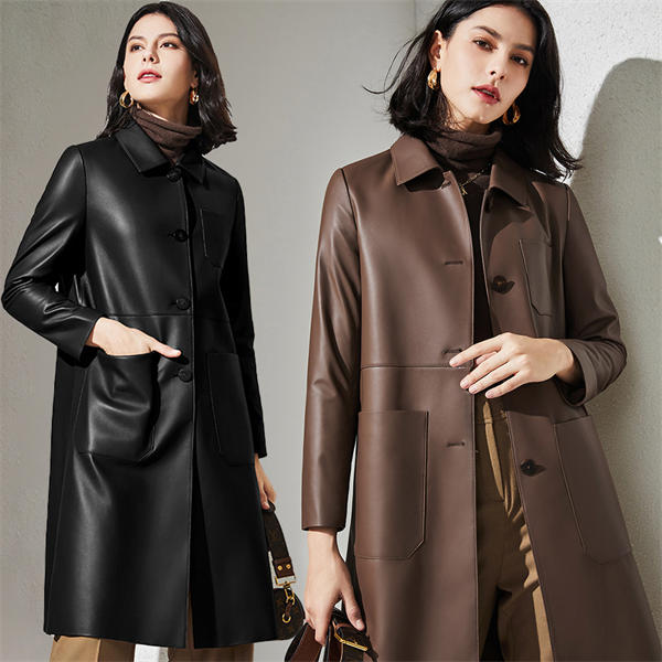 本革 ラムレザー レザージャケット レディース 本革 レザージャケット ロング 羊革 レザーコート ロングコート トレンチコート ライダース 防風 ブラック 革コート アウター 春秋冬 結婚式 母の日