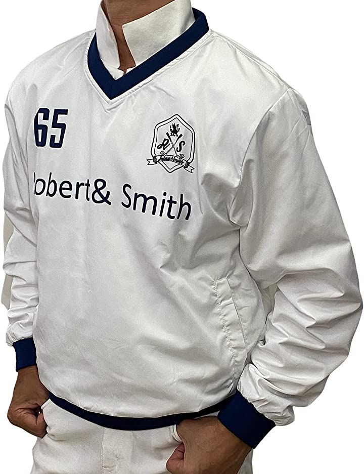 メッシュ裏地付 ゴルフ ウエア ブルゾン ジャケット ウインドブレーカー ジャンパー メンズ( ホワイト, M) 7,610円