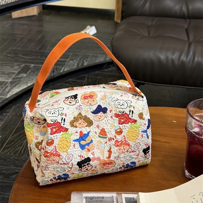 【20点セット】カートゥーン大容量ポーチ携帯収納外出時の洗面用立体可愛いキャリーバッグ