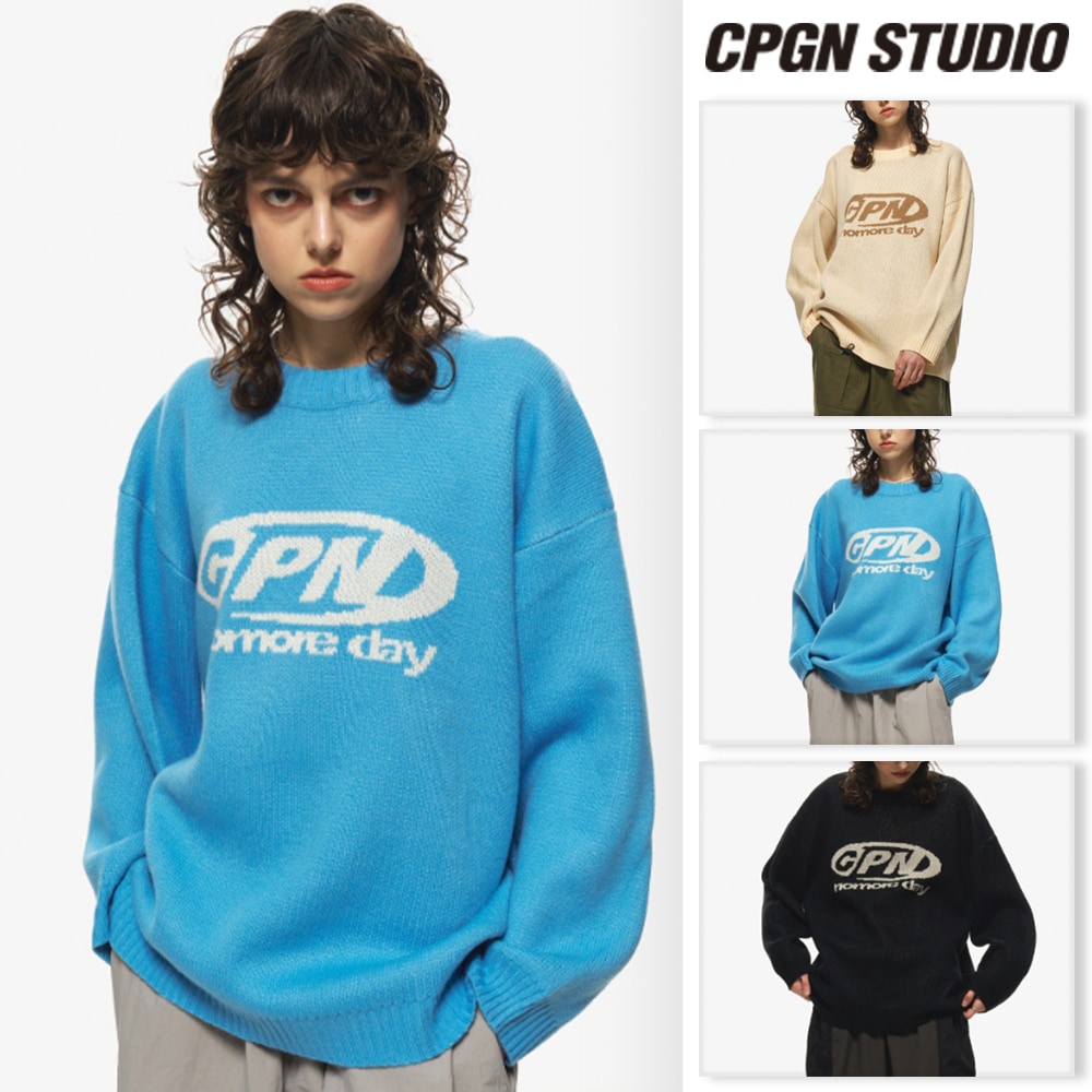 【CPGN STUDIO】 Oval Sea Logo Crewneck Sweater