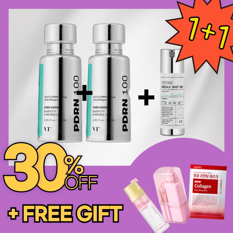 PDRN エッセンス100 ダブル企画（30ml1+1(2つ)+リドルショット100 10mlおまけ）ダブル企画セット韓国美容液エイジングケア韓国スキンケアビューティーセラム