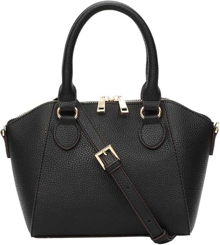 ショルダーバッグ ハンドバッグ レディース 2way トート ミニ 軽量 コンパクト 斜めがけ ポーチ 2種類のストラップ(ブラック)