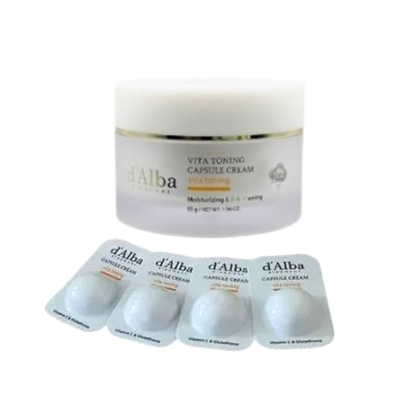 【カプセル保湿・ツヤ肌ケア】 ビタトーニング カプセルクリーム 55g ギフトセット（うるおいブライトケア・トーンアップサポート）