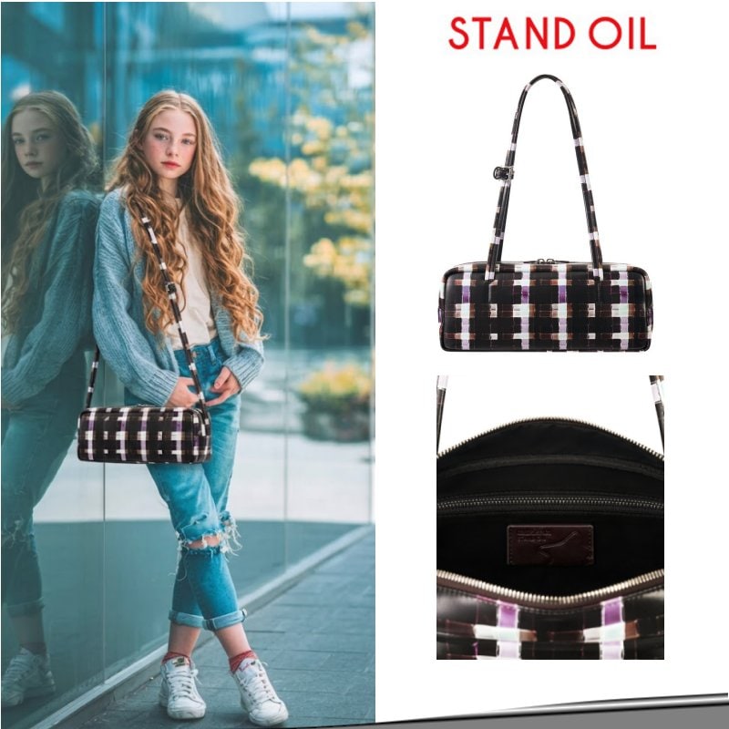 Plaid Baguette ショルダーバッグ チョコレート(公式正規品)