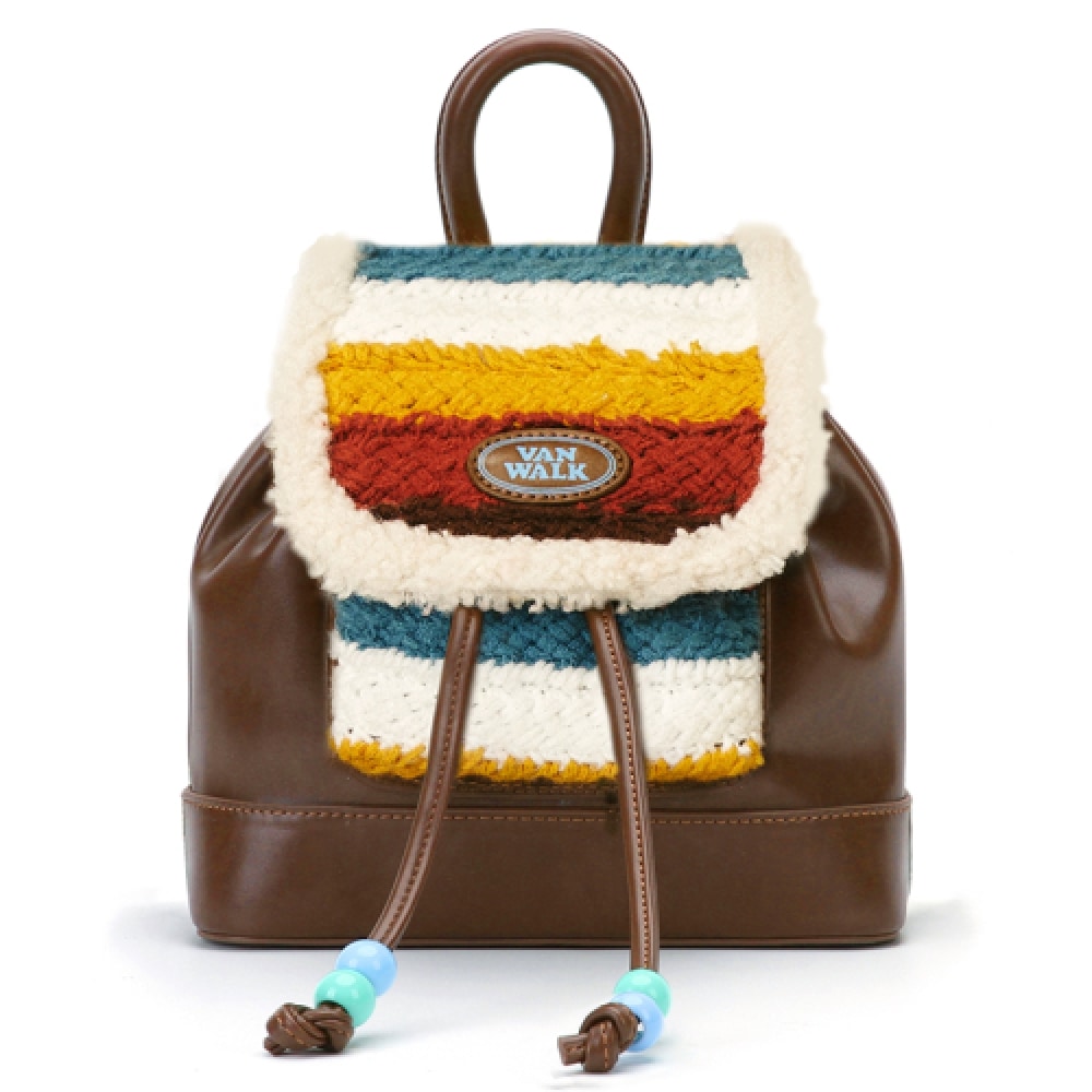 VANWALK キュートミニバックパック #2 [エンブロイダリーブラウン]