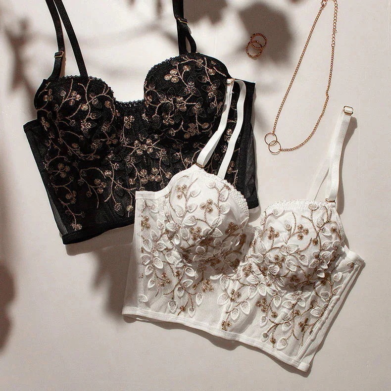 メガ割 韓国ファッションスリムブラジャーレディース補正下着ボディスーツ着圧タイツ可愛い刺繍上質人気ブラジャー