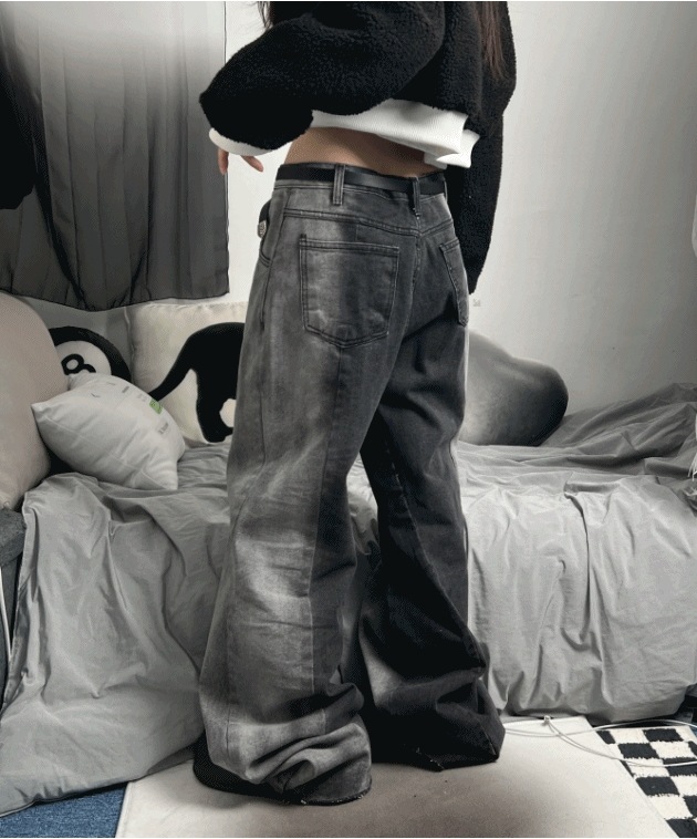reform gradation wide denim pants (UNISEX)