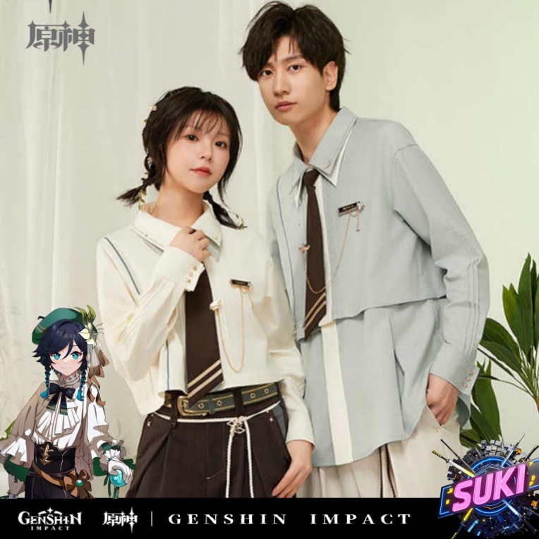 「長袖シャツ」【プロ品質を極める!】原神 グッズ / ウェンティ インプレッションシリーズ / Genshin Impact Venti 温迪 げんしん コスプレ