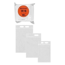 ユニハンディ　0.06透明　Ｊ-6　340×240×0.06mm　100枚×2袋【専用倉庫直送】
