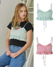 ☆LANG&LU☆MAGNOLIA Lace Top Tシャツ 韓国発 大人気 LANG&LU(ランアンドルー) Tシャツ・カットソー(レディース