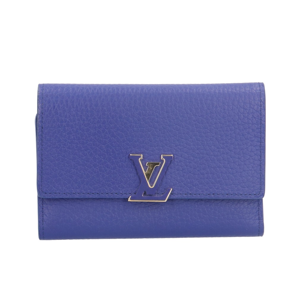 ルイヴィトン ポルトフォイユ カプシーヌコンパクト 三つ折り財布 M63714 LOUIS VUITTON 中古