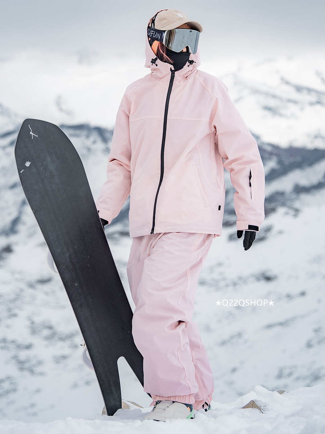 スノボウェア 2024 2025 上下セット メンズ レディース アウター ジャケット パンツ ズボン ゆったり無地ウィンタースポーツ スノーボードウェア スキーウェア スノーウェア 防水防寒 韓国風