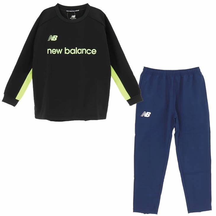 ジュニア トレーニングウェア ボンディングニット 長袖プルオーバー ロングパンツ セットアップ 130-160cm 子供服 裏起毛 防風 はっ水 サッカー/ABT35298-ABP35299-HIL