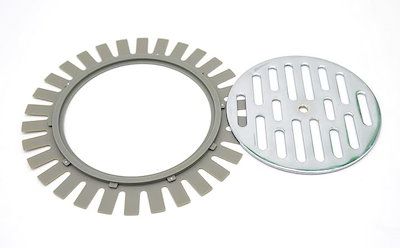 他サイト： フクビ あんから用 目皿ベース 105mm ステンレス 目皿セット 東リ バスナフローレ(目皿ベース＋目皿)の商品画像