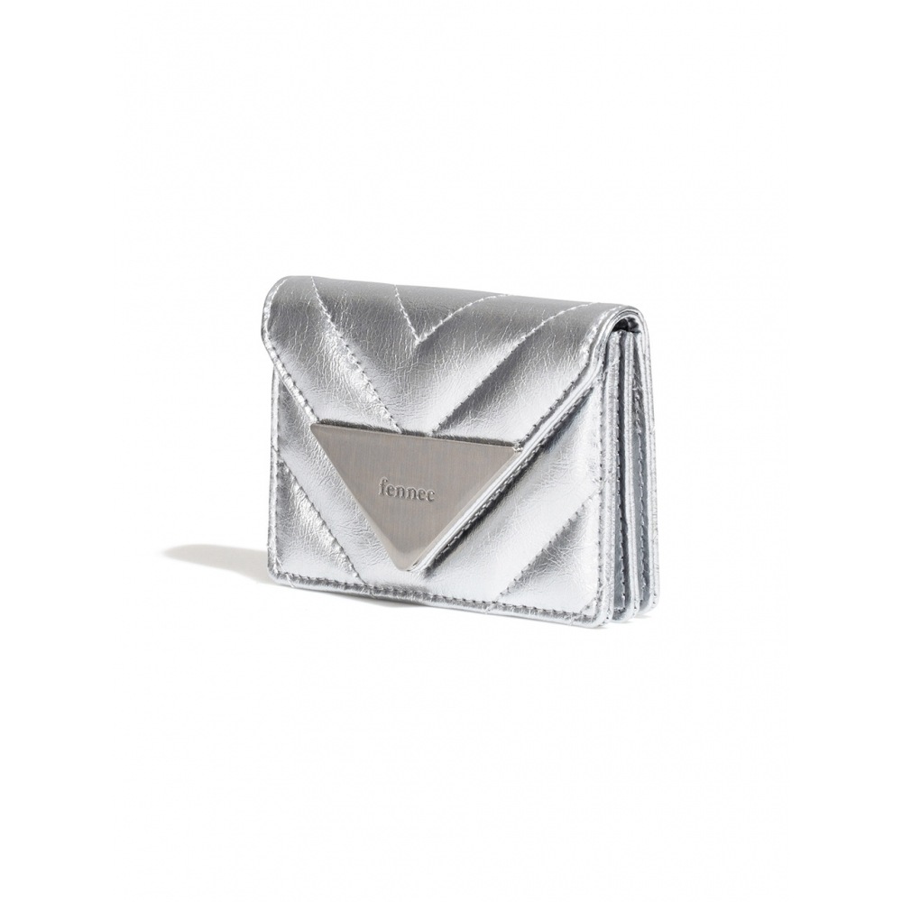 フェネッククリンクルトライアングルキルティングポケット D シルバー