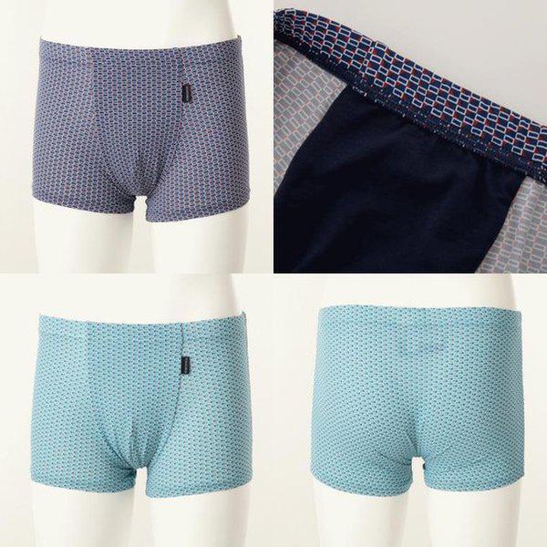 （正常）2枚入り レンガ柄 メンズトランクス 2枚セット_C VMPQ724T_2C_C