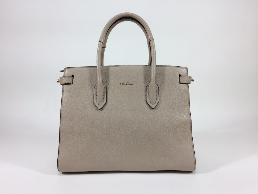 ハンドバッグ 2way ショルダーバッグ レザー ピンクベージュ 中古品