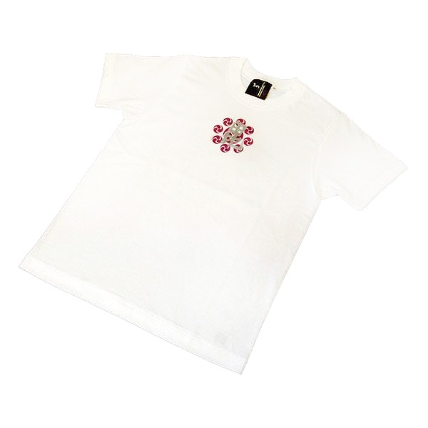 戦国武将Tシャツ (上杉謙信 毘) XSサイズ 半袖 綿100% ホワイト(白) (Uネック おもしろ)