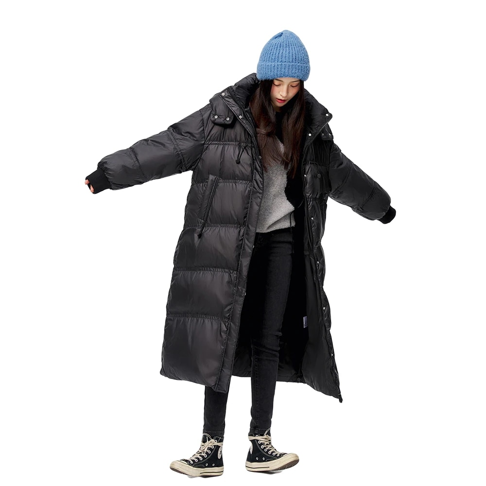 [最安値挑戦]！ロングダウンコート ゆったりした着心地 暖かい コート ロングコート ジャケット 中綿 ダウンジャケット レディース