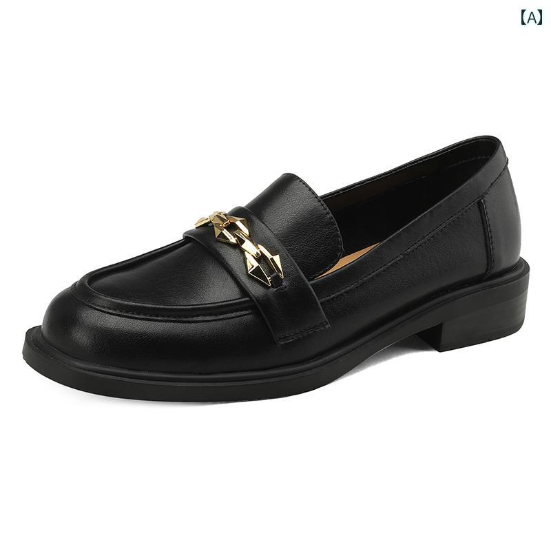 ローファー レディース 歩きやすい 通勤 通学 ソフトレザー ソフト ソール 女性 英国 革 深口 フラット シューズ 革靴