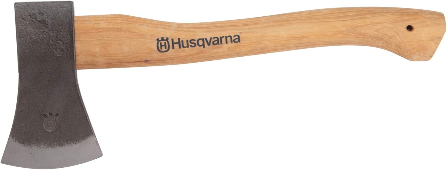 ハスクバーナ・ゼノア ハチェット YANKEE ドイツ製 カバー付き キャンプに使える 手の収まりが良い小型斧 長さ38cm