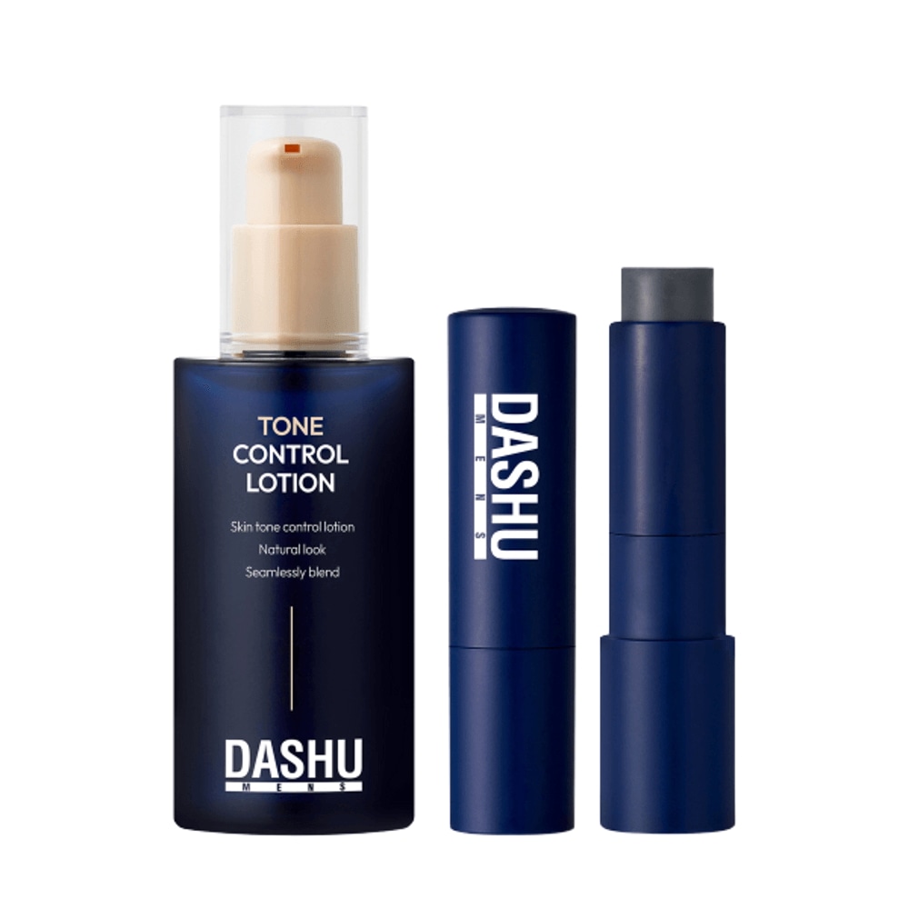メンズトーン コントロール カバーローション 65ml + メンズ カラーチェンジ モイスチャー リップバーム
