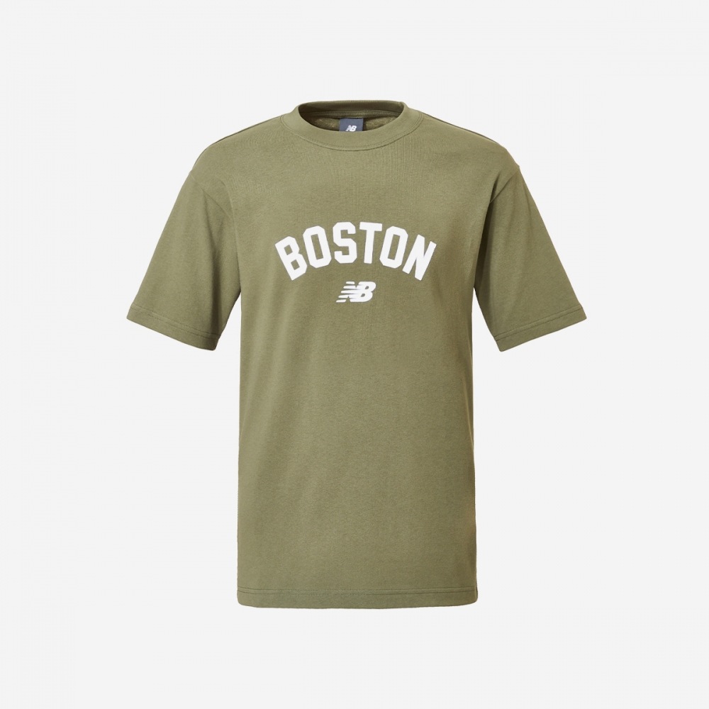 ニューバランスユニボストンTシャツ NBNEEBS301-(49) カーキ