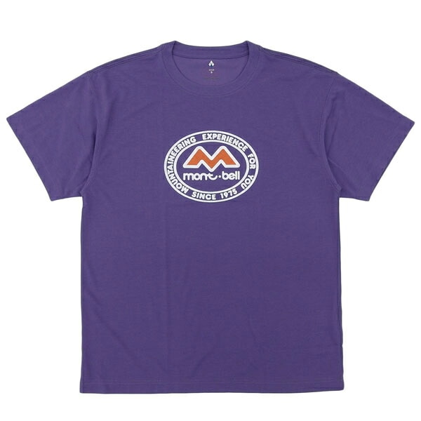 モンベル Tシャツ 半袖 メンズ レディース パープル US 50ｔｈ WIC.T サミッツ RM2304020PU mont-bell