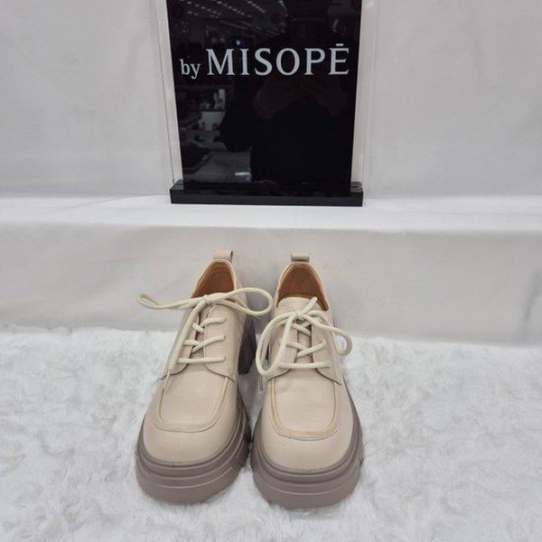 By 女性 ベーシック チャンキーソール ダービーシューズ 112HT439SF011 IVORY 4 JJ