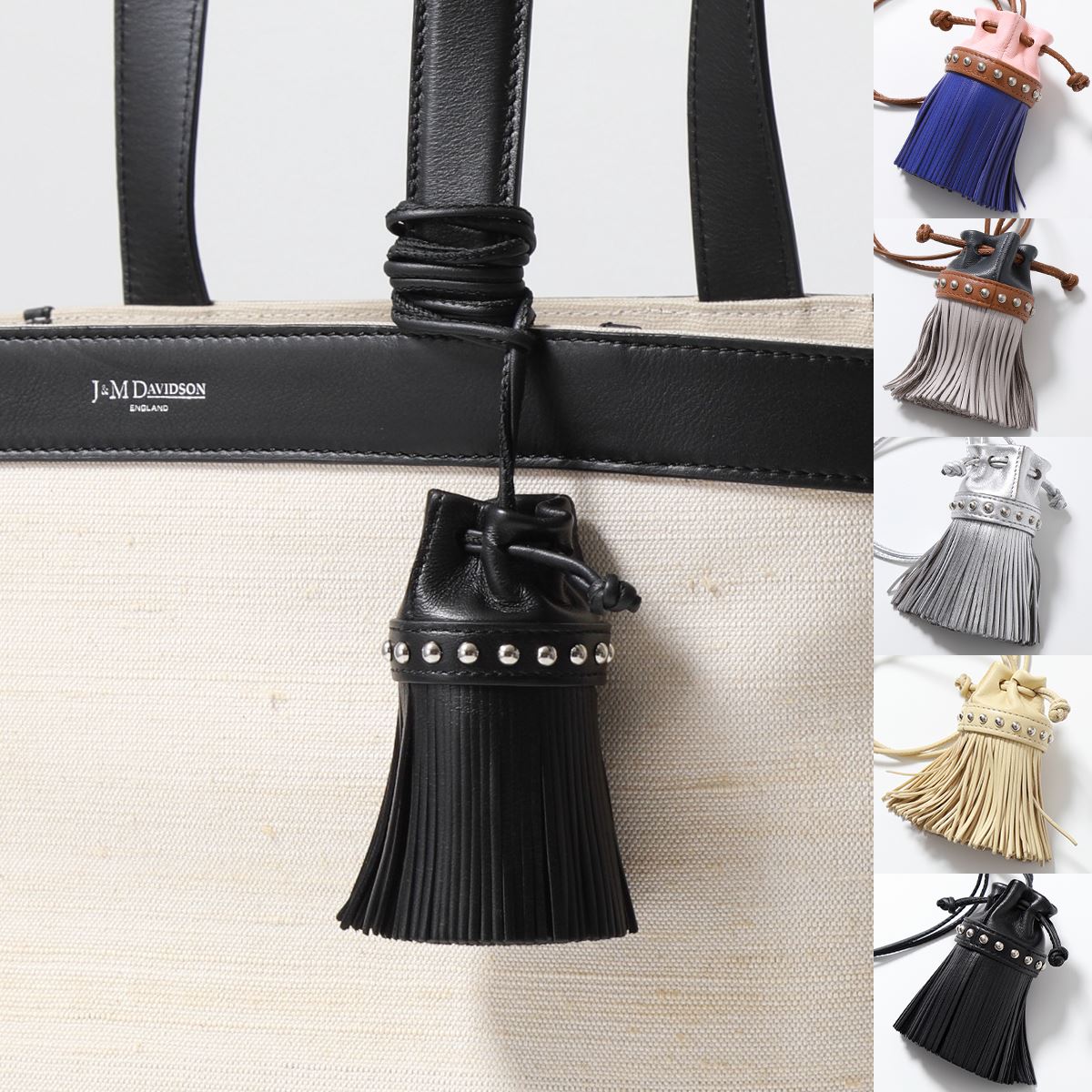 J&M DAVIDSON フリンジ カーニバル チャーム FRINGE CARNIVAL CHARM レディース ネックレス バックチャーム キーホルダー レザ
