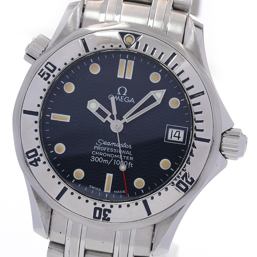 オメガ OMEGA 2552.80 シーマスター300 デイト 自動巻き ボーイズ _843035【中古】